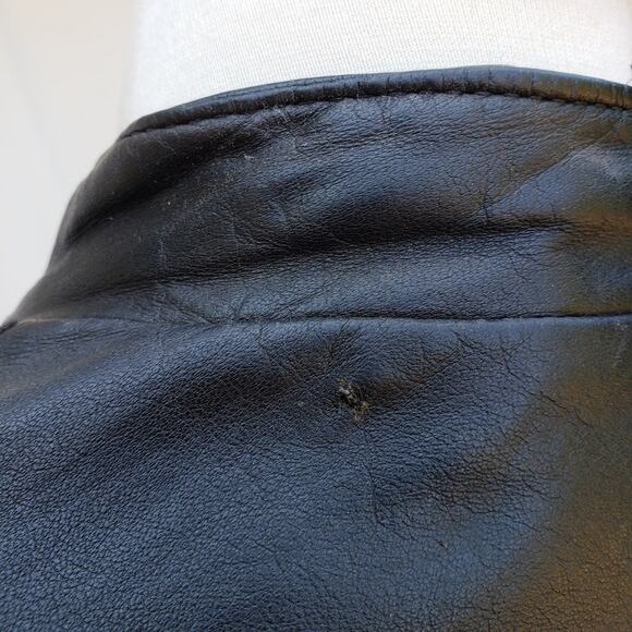 Casablanca Womens Leather Motorcycle Jacket - Picture 7 of 8